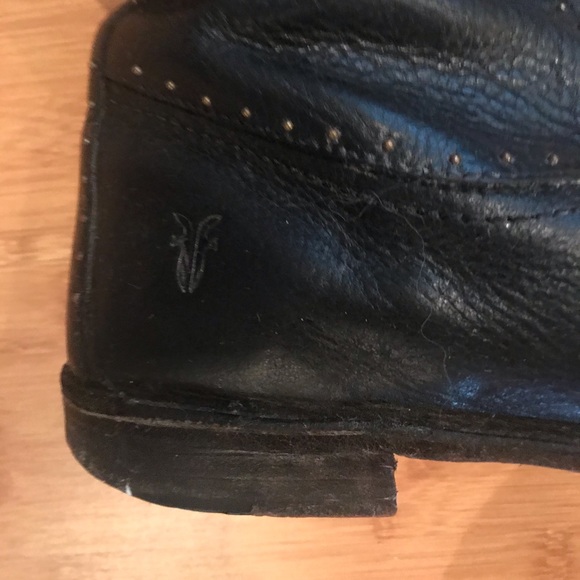 Tall Black Frye Boots - Picture 2 of 5